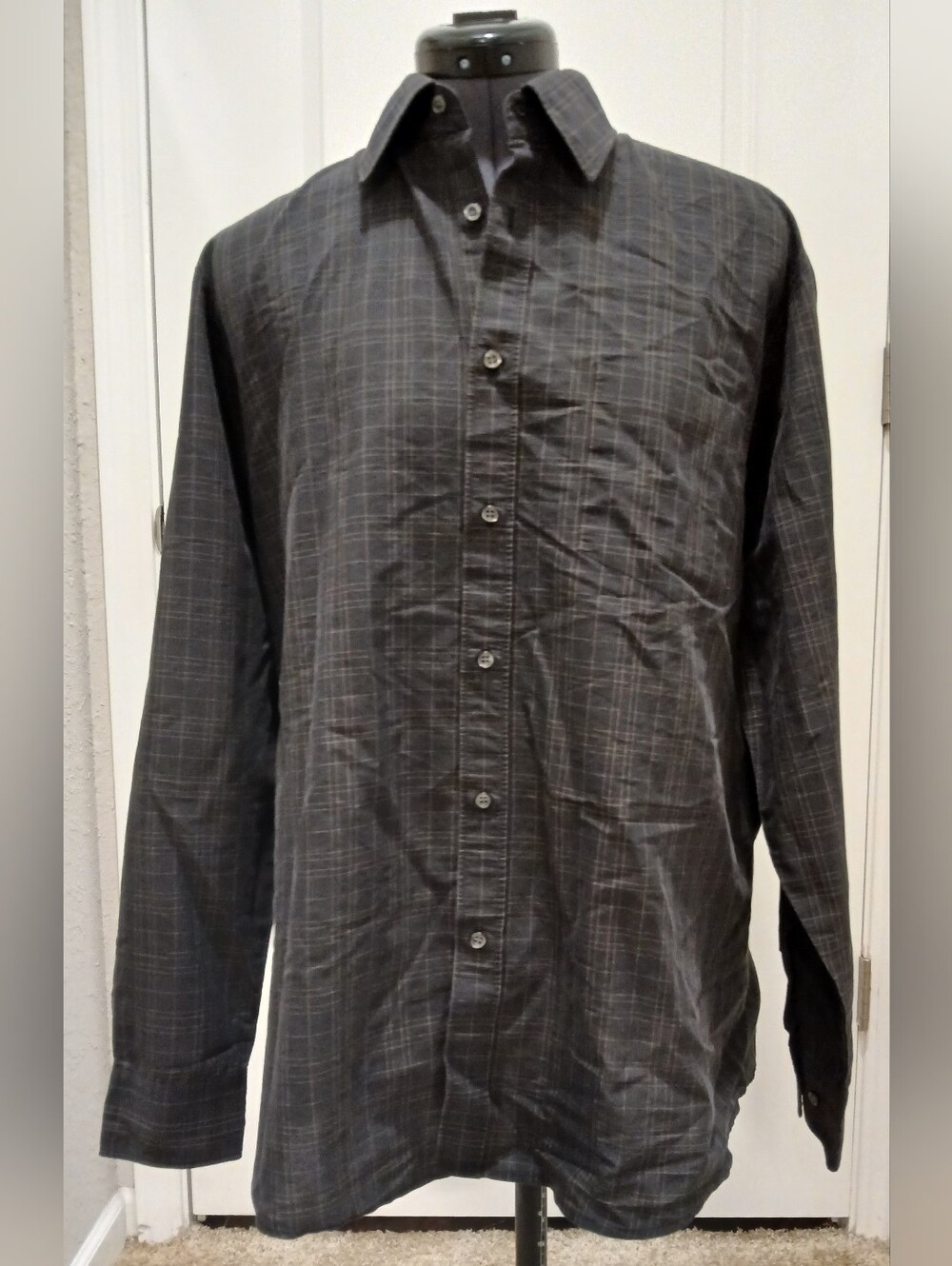 Men's Hugo Boss Grey Button Down Shirt